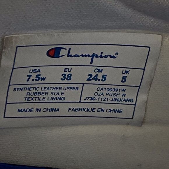 Champion Women's White and Silver Sneakers Size 7.5w - Picture 10 of 12